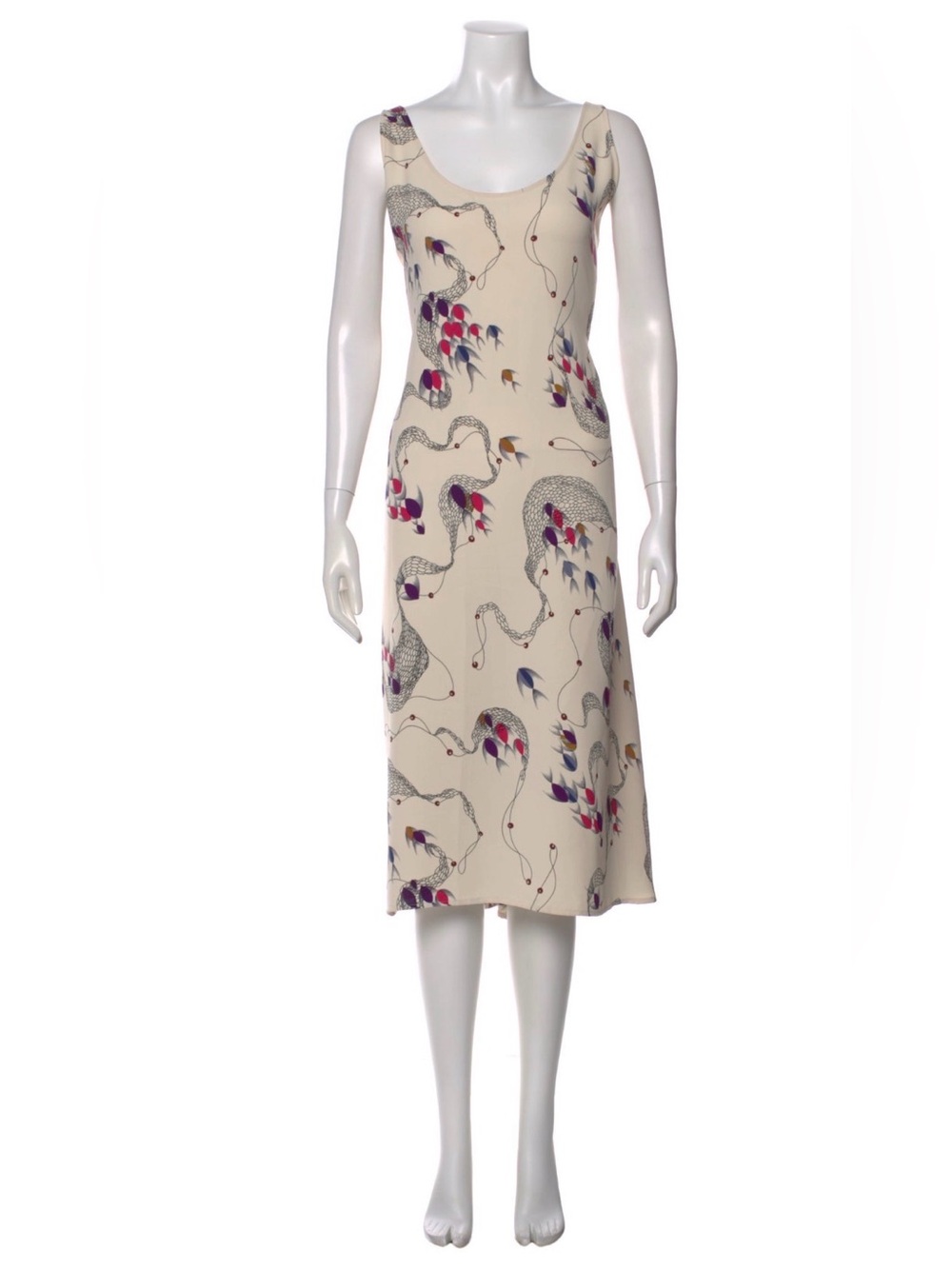 Rachel Comey fish Print midi dress